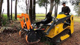 MINI MULCHER SAVED MY BUTT BIG TIME ON THIS JOB! MORE HANDY THAN I THOUGHT...!