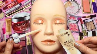 ASMR Paper Makeup on Mannequin It Really Applies!!