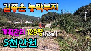 청도토지(340) 길좋은 농막부지 선비부동산055-354-8757 계획관리 남향 마을과 떨어저 있슴#청도부동산매물#청도부동산#청도전원주택#청도촌집#청도농막