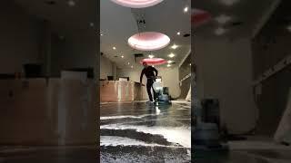 Video of Rotary Granite Floor Scrubbing and Extraction Recovery in Wine Bar