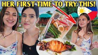 I MADE MY EUROPEAN FRIEND TRY SPECIAL FILIPINO FOOD! Floating Restaurant with Jelena Kopilec!