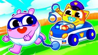 Baby Police Officer Chase Thief Song ‍️ | Fun Police Adventure by Toddler Zoo