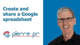 How to create and share a Google Spreadsheet