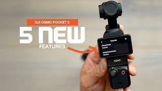 5 NEW FEATURES + 1 BONUS - DJI Pocket 3 Firmware Update V01.06.08.04