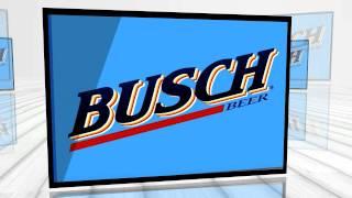 Busch Beer Bar Stretched Canvas Print Sign