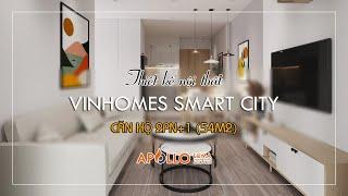 Thiết kế nội thất căn hộ 2PN+1 (55m2) S3.01-xx17 Vinhomes Smart City Tây Mỗ