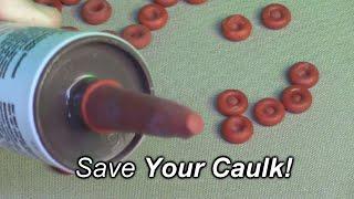 Zonon Brand Caulk Saver Caps, Durable latex, leak-proof - Red REVIEW