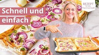 Zwiebelgalette vom Blech – so schnell und einfach!  | Thermomix® Rezept