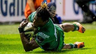 Irish Rugby TV: Niyi Adeolokun Scores In The Corner Against Edinburgh