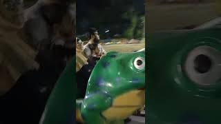 Sana & Sayfan Riding Frog Woker