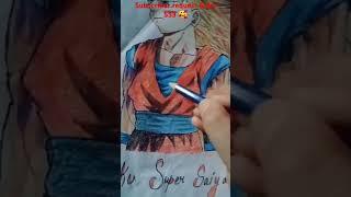 subscriber request Goku SS3  #song #goku #anime #ss3 #art #animedrawing #drawing