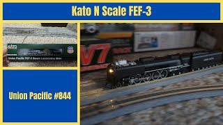 Kato N Scale FEF-3 Union Pacific 844 Unboxing and Review