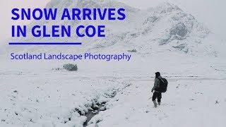 Snow Arrives in Glen Coe - Scotland Landscape Photography