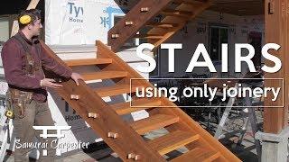 BUILDING WOOD STAIRS WITH NO NAILS!!