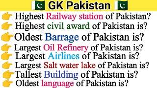 Coolest, Hottest, Longest, Smallest questions in GK Pakistan|Gk Pakistan Mcqs|Pak study|Hub of iQ Gk