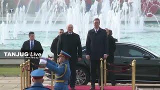  Belarus and Serbia National Anthem Played by Serbian Military Bands | Lukashenko's Visit 2019