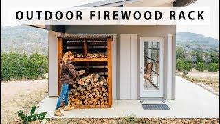 DIY Outdoor Firewood Rack