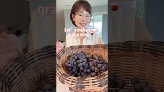 Homemade grape wine  Let’s make some 2 ingredients grape wine:  + sugar~