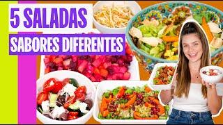 5 RECEITAS DE SALADA MUITO DIFERENTES E GOSTOSAS! SALADAS DA COPA!