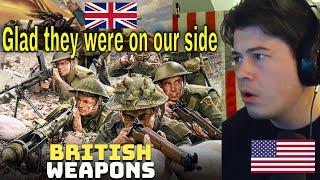 American Reacts The British Weapons of WWII