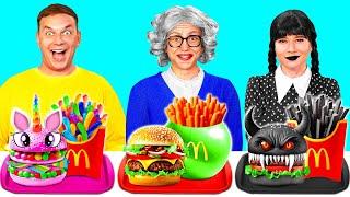 McDonald's Wednesday vs Grandma Cooking Challenge by BaRaDa Challenge