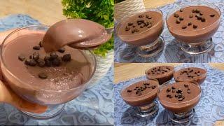 10 Minutes Chocolate Pudding Recipe  | Eggless Chocolate Dessert | Just Only 4 Ingredients