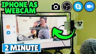 How to use iphone as webcam for pc || zoom, skype, OBS, steamlap or livesteam