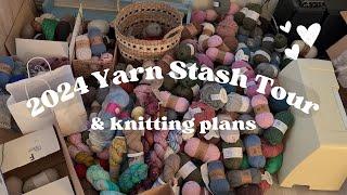 2024 Stash Tour & Knitting Plans // Organizing My Yarn