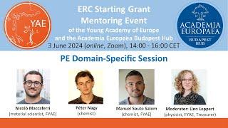 ERC Starting Grant Mentoring Event 2024 - Physical Sciences and Engineering Breakout Session