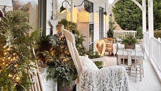 PORCH Decorating Ideas ~ Christmas Decor ~ Thrifted Decor ~ Natural Decor ~ Ep 6