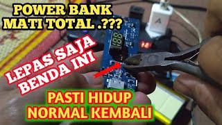 cara memperbaiki power Bank PINENG 30.000 mAH mati total tanpa ganti komponen