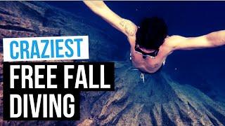 Craziest FREE FALL freediving @ Barracuda Lake, Freediving Coron, Philippines