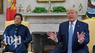 Watch: Trump speaks to reporters during meeting with Pakistan’s leader Imran Khan