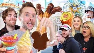 We Ate EVERYTHING At DISNEYLAND! My Family Comes To Los Angeles!!!