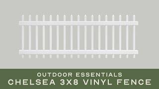 How to Assemble the Chelsea 3x8 Vinyl Fence