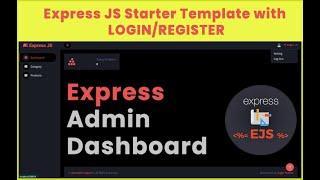 Express Admin Dashboard | Node JS Express Dashboard