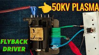 Make High Voltage With Flyback (TV) Transformer 50000V