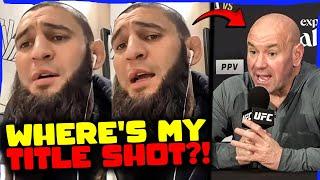 Khamzat Chimaev SNAPS at Dana White for DELAYING His Title Shot, DEMANDS Dricus du Plessis FIGHT!