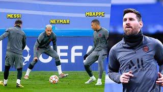 Neymar, Messi & Mbappe Crazy Skills at the Bernabeu for Champions League