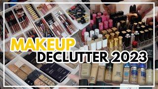 Makeup Declutter 2023  Throwing Away My Makeup Collection!