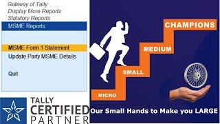 MSME Udyam Registration with TallyPrime By Unique Computers