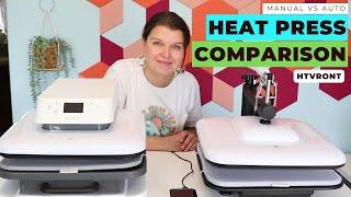 HTVRONT Manual Heat Press vs Auto Heat Press