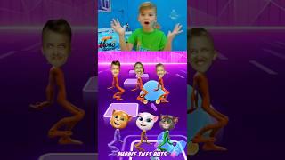 Vlad and Niki Dame Tu Cosita Dance Cover Tiles hop #shorts #Dametucosita #tileshopedmrush