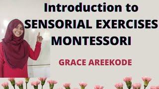 SENSORIAL EXERCISES MONTESSORI||INTRODUCTION TO SENSORIAL EXERCISES||GRACE MONTESSORI AREEKODE