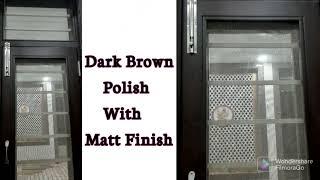 Matt finish polish Brown polish natural polish dark brown polish dark brown high glossy polish