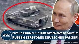 UKRAINE-KRIEG: Kursk-Desaster! Putin lacht! Im Video! Russen zerstören deutschen Marder-Panzer!