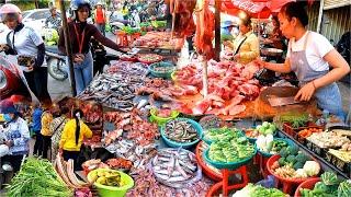 Cambodian Fresh Food Market Tour in Phnom Penh.