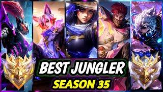 10 BEST JUNGLER HEROES 2025 (META SEASON 35) | Mobile Legend Tier List