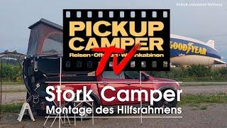 PICKUP CAMPER tv: Stork Camper auf ISUZU D-MAX. Rahmenmontage.