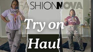 FASHION NOVA CARGO PANTS | MINI HAUL | THICK GIRL FRIENDLY